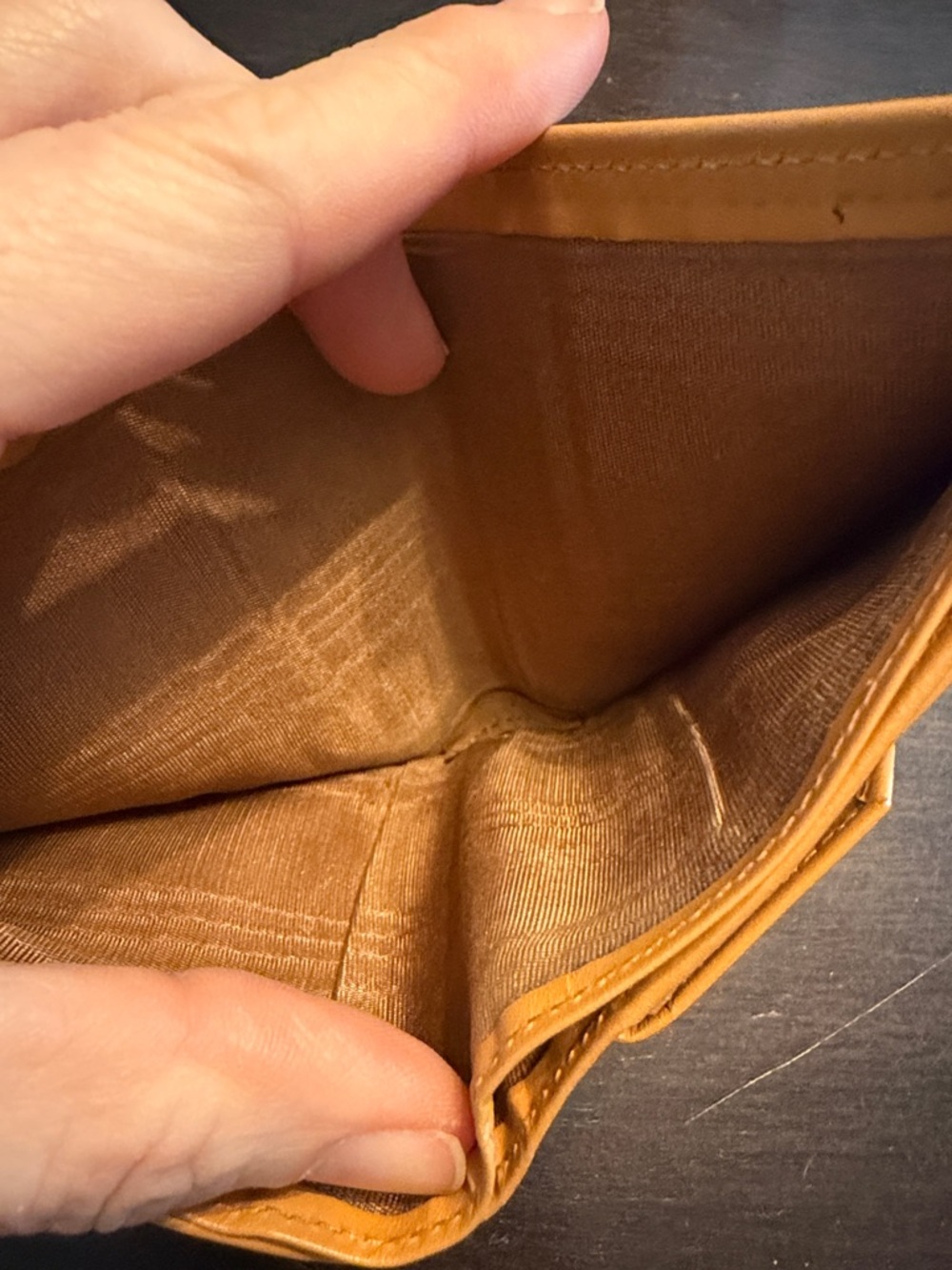 Celine Tan Leather Card Holder Wallet - Picture 5 of 10